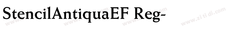 StencilAntiquaEF Reg字体转换